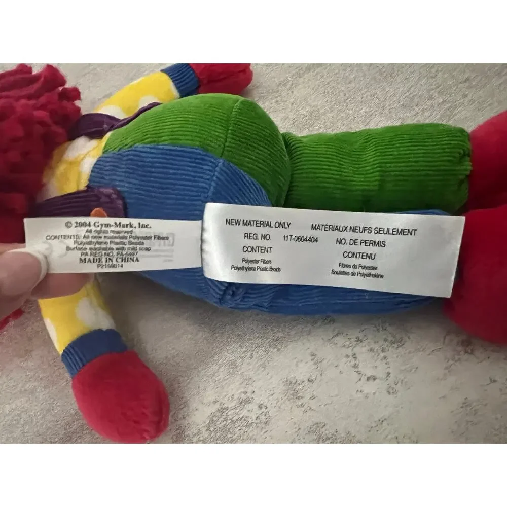 Gymboree Gymbo The Clown Stuffed Plush Mascot Doll 2004 Vintage w/ Voice Box